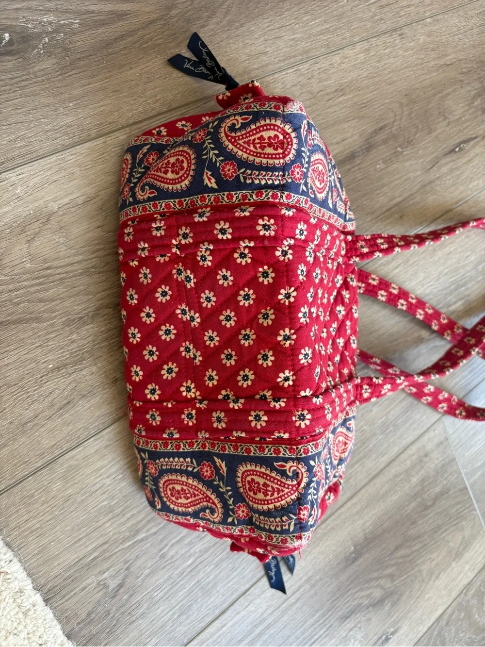 Vera Bradley Original 100 Handbag Americana Red